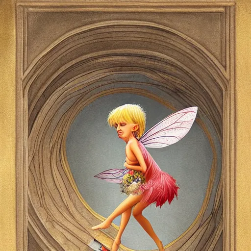 Prompt: a fairy hovers above an open book, highly detailed, digital painting, sharp focus, fantasy art