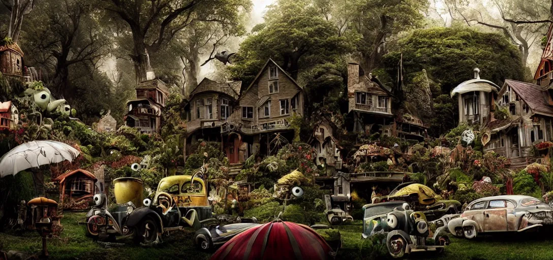 Image similar to a very high resolution image from a new movie. environment. photorealistic, photography, directed by tim burton