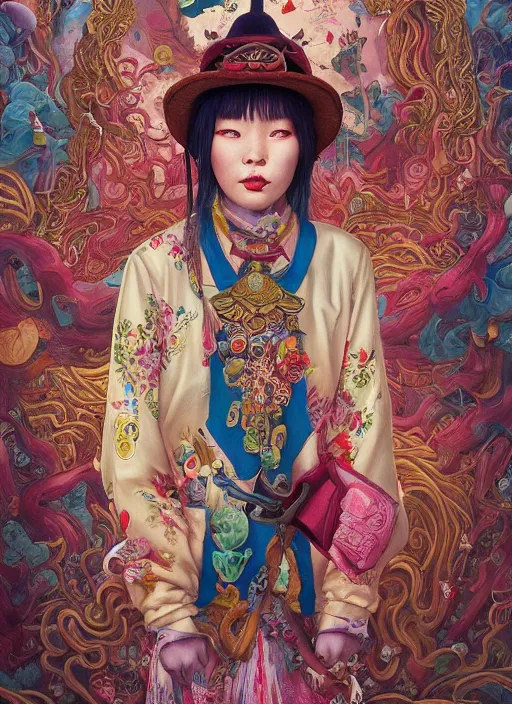 Image similar to yunnan people : : by martine johanna and simon stalenhag and chie yoshii and casey weldon and wlop : : ornate, dynamic, particulate, rich colors, intricate, elegant, highly detailed, centered, artstation, smooth, sharp focus, octane render, 3 d