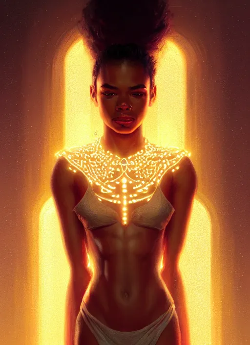 Prompt: portrait of jordan calloway, intricate, elegant, glowing lights, highly detailed, digital painting, artstation, concept art, smooth, sharp focus, illustration, art by wlop, mars ravelo and greg rutkowski