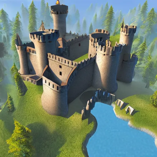 Image similar to castle unreal engine