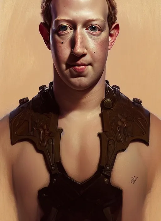 Image similar to symmetry!! portrait of chubby mark zuckerberg hairless!!!, fantasy, medieval wear, intricate, elegant, highly detailed, digital painting, artstation, concept art, smooth, sharp focus, illustration, art by artgerm and greg rutkowski and alphonse mucha