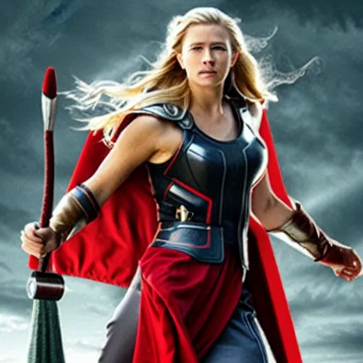 Image similar to female thor