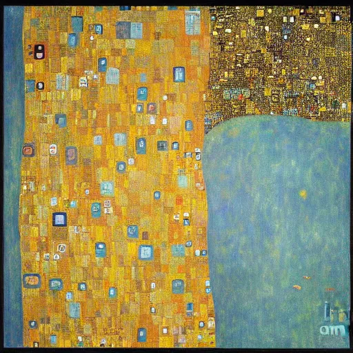 Prompt: a incorrect map of the world as painting by klimt