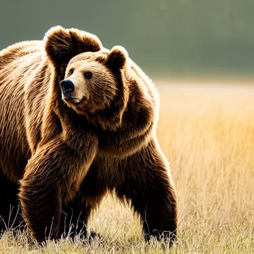 Image similar to a brown bear, studio lighting, award - winning photography