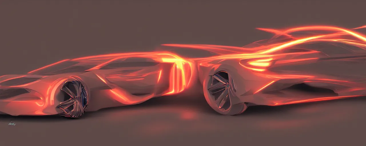 Image similar to concept car, digital art, 3d render, fast, motion blur, neon