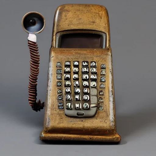 Prompt: 1870s cell phone