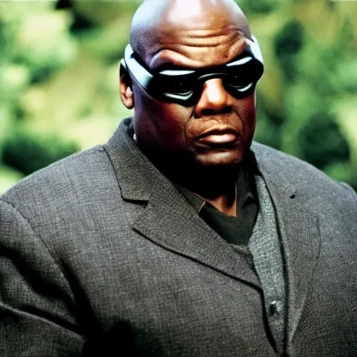 Image similar to huell babineaux as Nick Fury