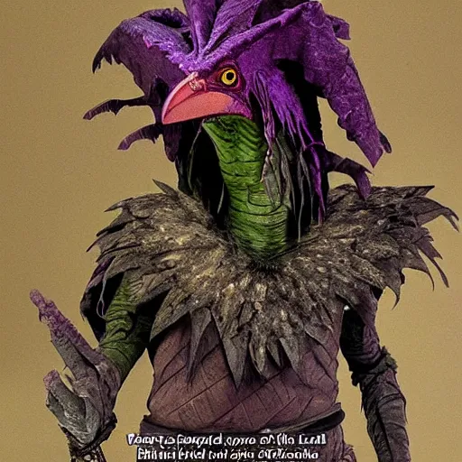 Image similar to evil skeksis from the dark crystal