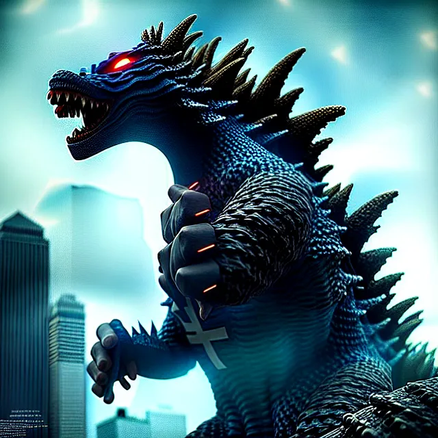 Image similar to epic professional digital art of Godzilla, best on artstation, cgsociety, wlop, Behance, pixiv, astonishing, impressive, outstanding, epic, cinematic, stunning, gorgeous, much detail, much wow, masterpiece.