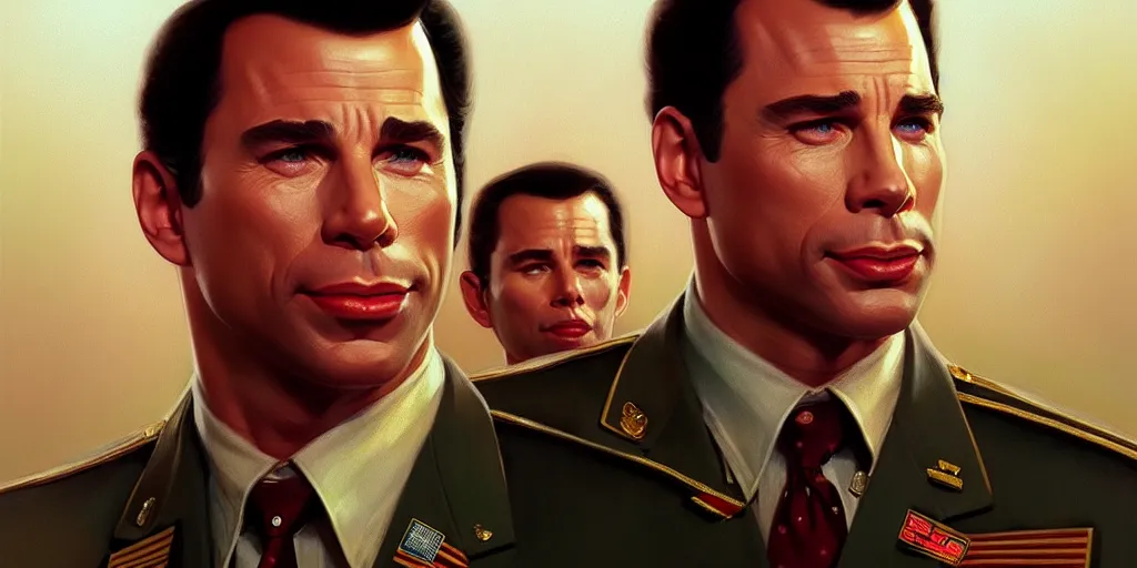 Image similar to john travolta as forrest gump, highly detailed, digital painting, artstation, concept art, matte, sharp focus, illustration, art by artgerm and greg rutkowski and alphonse mucha