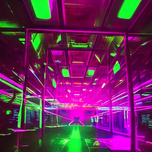 Prompt: techno, synthwave, glow, disco, neon, party, capybaras