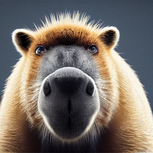 Image similar to hyperrealistic dslr film still of justin bieber disguised as capybara, stunning 8 k octane comprehensive 3 d render, inspired by istvan sandorfi & greg rutkowski & unreal engine, perfect symmetry, dim volumetric cinematic lighting, extremely hyper - detailed, incredibly real lifelike attributes & flesh texture, intricate, masterpiece, artstation, stunning