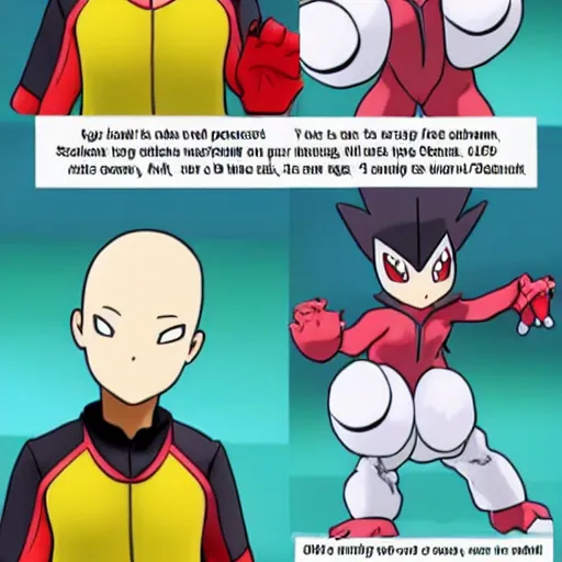 Prompt: the pokemon muck dressed up as saitama, realistic.