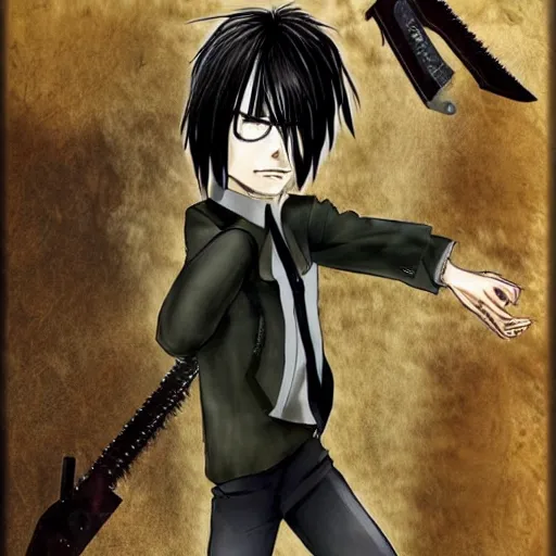 Prompt: levi ackerman in style of chainsaw man