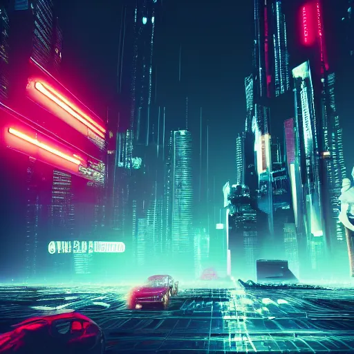 Cyberpunk Wallpaper 4K, Futuristic, Neon background