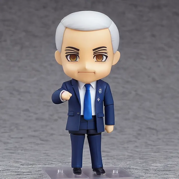 Prompt: benjamin netanyahu, an anime nendoroid of benjamin netanyahu, figurine, detailed product photo