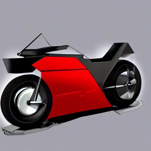 Prompt: drawing of next Gen prototype concept red motorcycle, Japanese engineering, blade runner style, classic 70s, 3d, photorealism