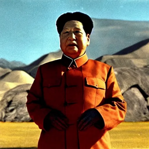 Prompt: A still of Mao Zedong in Star Trek