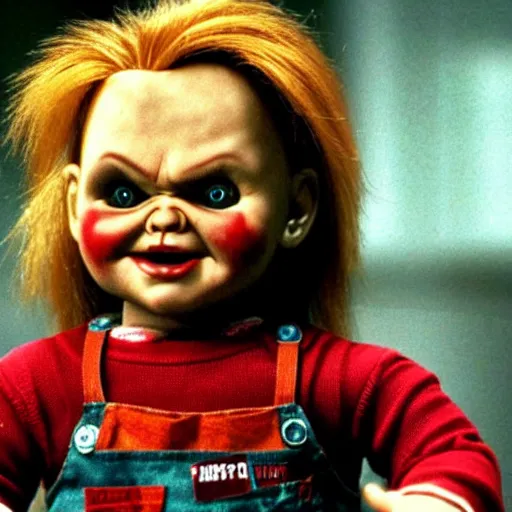 Image similar to Chucky the killer doll from the movie Child's Play