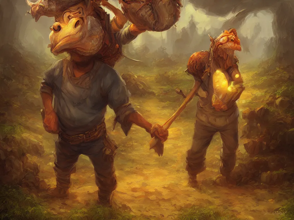 Image similar to man with fish head wearing farm clothes by andreas rocha, by justin gerard, by anato finnstark