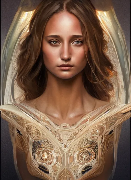 Prompt: symmetry!! hannah jeter, machine parts embedded into face, intricate, elegant, highly detailed, digital painting, artstation, concept art, smooth, sharp focus, illustration, art by artgerm and greg rutkowski and alphonse mucha, 8 k