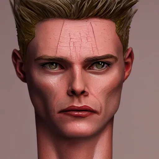 Image similar to Dean Venture in real life a long gaunt face and skinny body and neck, very thin, realistic, very realistic, hyperrealistic, highly detailed, very detailed, extremely detailed, detailed, digital art, oil painting, trending on artstation, headshot and bodyshot, detailed face, very detailed face, extremely detailed face, HD Quality, 8k resolution, very very detailed face, real life