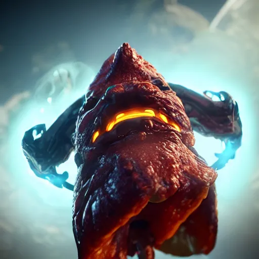 Image similar to portrait of a evil taco possessed by demon, expression, unreal engine, by artgerm, wlop and ross thran, dramatic cinematic lighting rendered by octane, 8 k, detailed