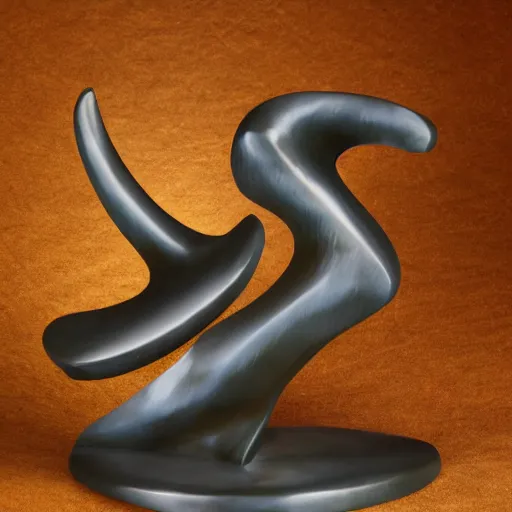 Prompt: tabletop abstract bronze sculpture of fire