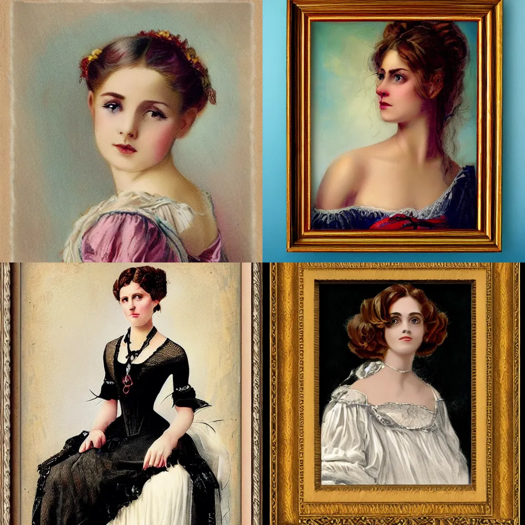 Prompt: beautiful portrait girl style victorian greek