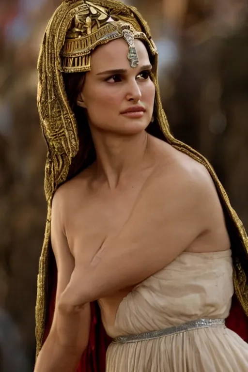 Image similar to Natalie Portman as a Roman Goddess