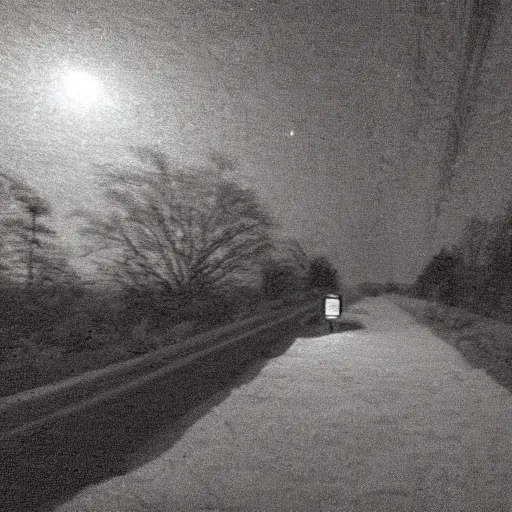 Prompt: nightime infrared trail cam footage of an overweight 20 year old with messy black hair and beard