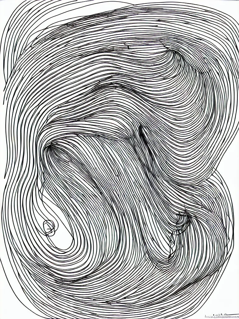 Prompt: metal wire line art, line drawing of hermann hesse, bold lines, quick sketch, curves, smooth, spirals, curls, twists, musicality