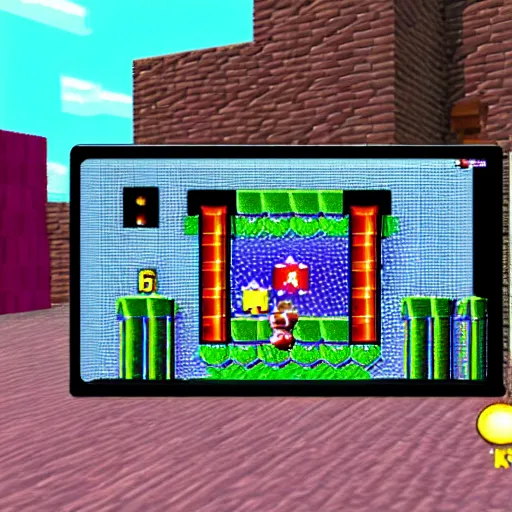 Prompt: in - game crt screenshot of super mario 6 4 for the nintendo 6 4, 4 k, high quality, hyperdetailed