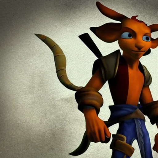 Image similar to jack from jack and daxter stoic dark