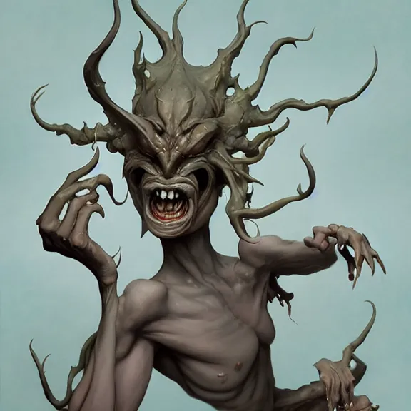 Prompt: the laughing hand character from critical role, in the style of peter mohrbacher by weta digital and beth cavener, masterpiece, award winning, high face symmetry, intricatein the style of peter mohrbacher by weta digital and beth cavener, masterpiece, award winning, high face symmetry, intricate