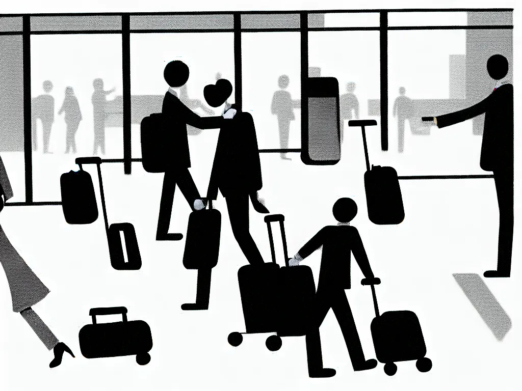 Image similar to I get to the airport, illustration,