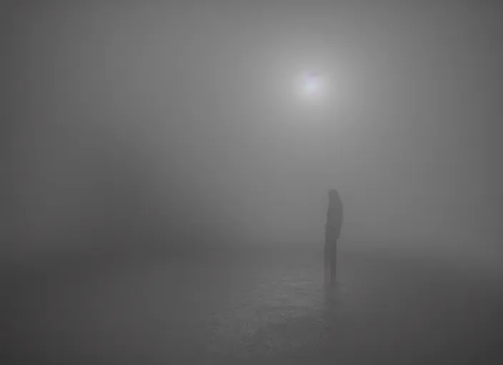 Image similar to ultra realistic abstract nightmare, detailed, moody, volumetric fog