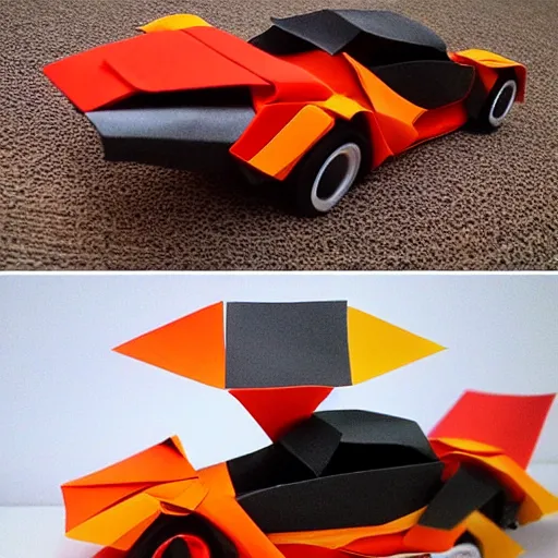 Image similar to porsche origami