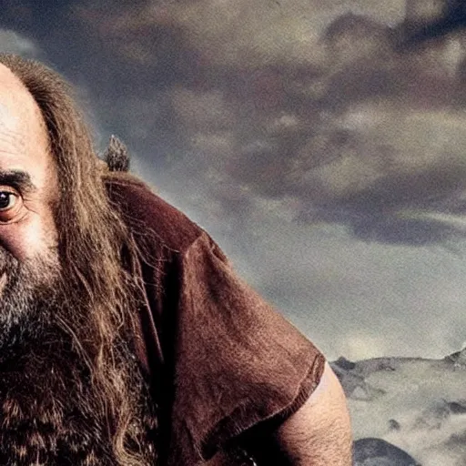 Image similar to « danny devito as gimli from lord of the rings »