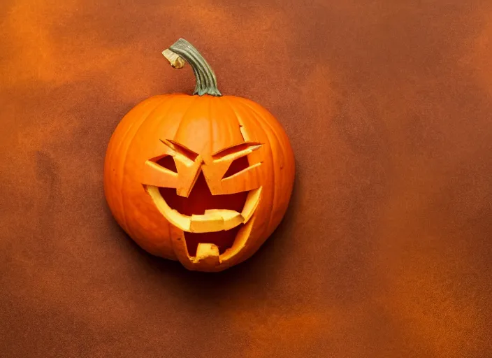 Image similar to photo still of a pumpkin with a human mouth, 8 k, studio lighting bright ambient lighting key light, 8 5 mm f 1. 8