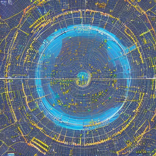 Image similar to very detailed GIS map of cosmic ancient high technology cities, avoid symmetry, broken google maps, open street maps, maxar, astral, 8K, cinematic, generative art, antialiasing, total eclipse, microbiology, circuit, psychic, octane