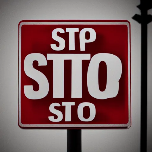 Image similar to stop sign, photorealistic, 8 k