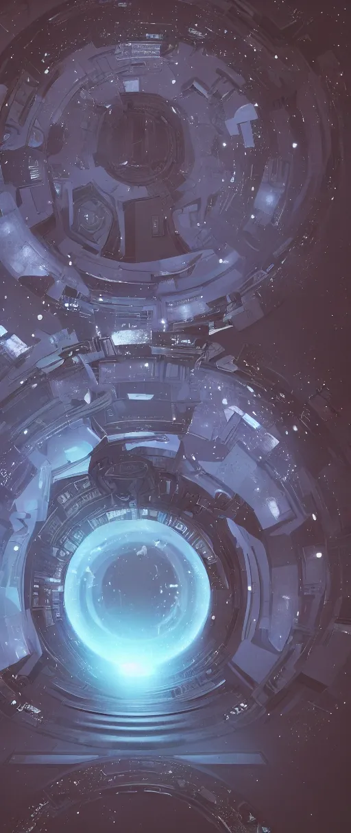 Image similar to a portal to another dimension, galaxy, portal, sci fi, 4 k, ultra detail, octane render