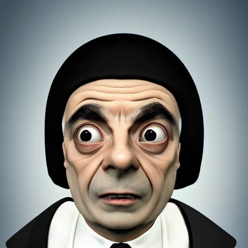 Prompt: Mr Bean as a highly prolific neurosurgeon, Canon EOS 5D 35mm f1.8, trending on artstation, WLOP