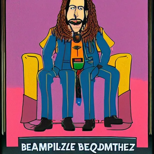 Image similar to Zaphod Beeblebrox, official portrait.