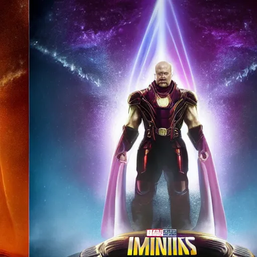 Image similar to vladimir putin as thanos, Cinematic, Portrait, Ultra-HD