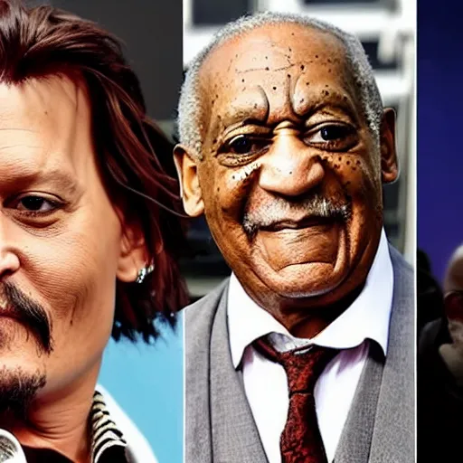 Image similar to johnny depp as bill cosby