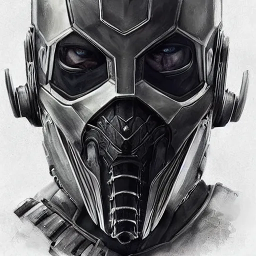 Image similar to “Robert Pattison portrait, dystopia core, hyperrealistic, apocalyptic, highly detailed exoskeleton armor, dramatic, sharp focus, hero, gape, epic, perfectly symmetrical face, perfect eyes, intricate, elegant, digital painting, concept art”