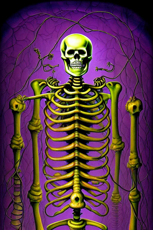 Image similar to a photorealistic painting of the transparent jelly isometric nightmare skeleton cemetery horror machine electronic chemistry by johfra bosschart, lisa frank, dark fantasy art, high detail, trending on artstation